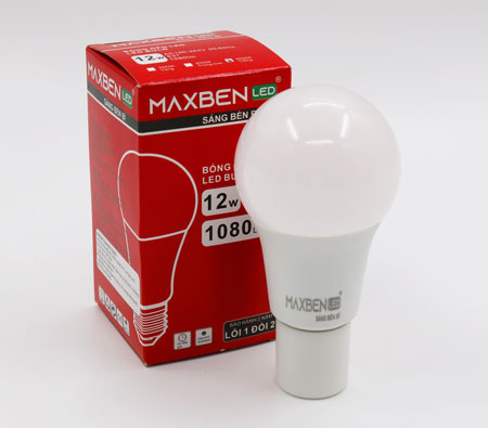 Đèn led bulb 12w Maxben